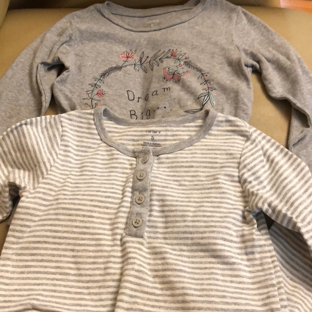 Carter shirts for girls long sleeve